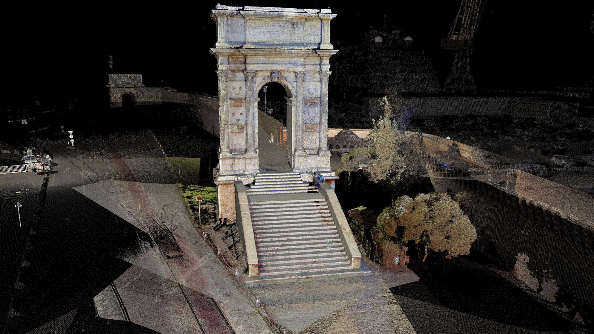 THE ARCH OF TRAJAN image