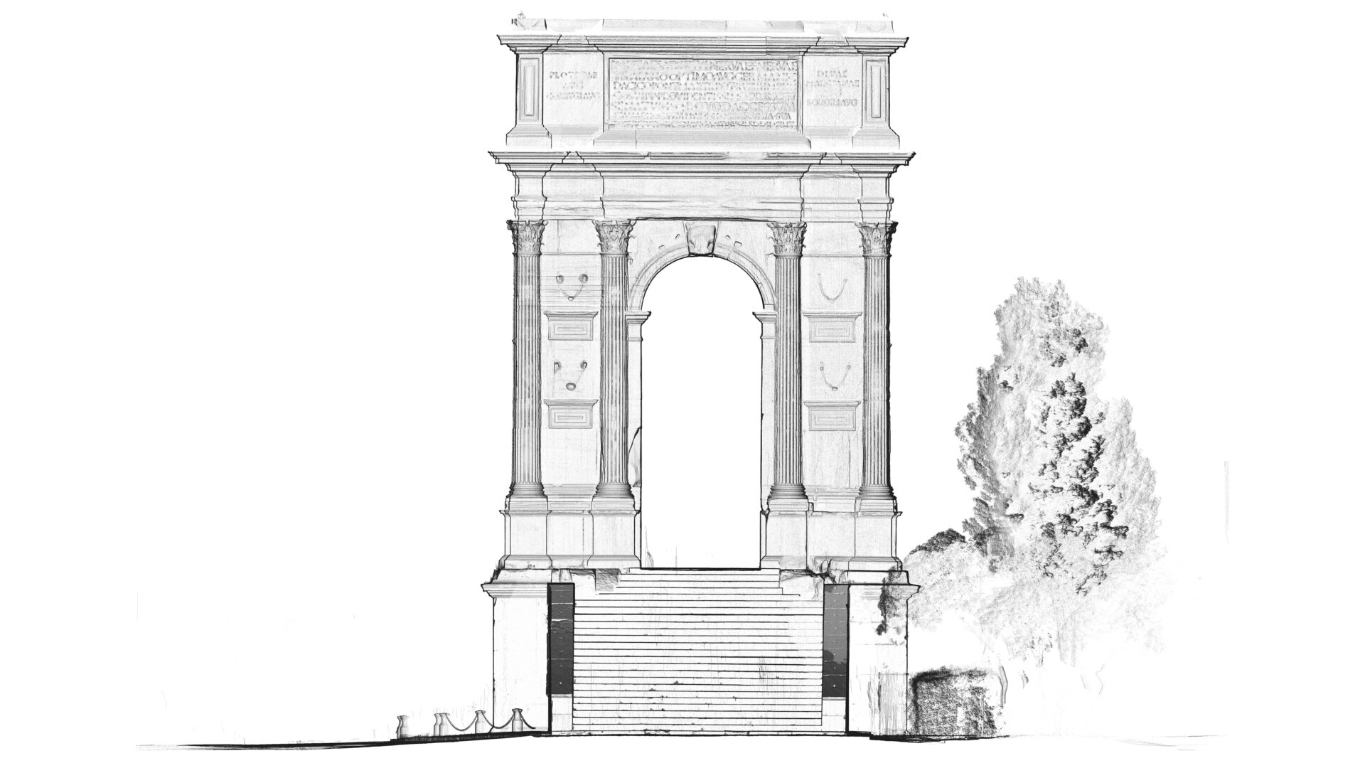 THE ARCH OF TRAJAN image